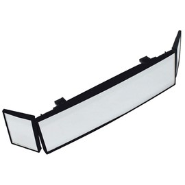 Large Vision Wide Angle Car SUV Truck Van Pickup Interior Rear View Rearview Mirrors Auxiliary Angle Setting Panoramic Wide Angle Mirror (15"/38cm)