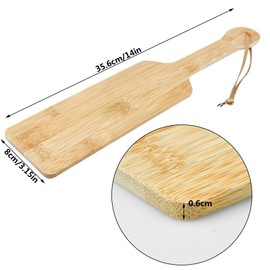 SUMERSHA 2pcs Sorority Paddle Unfinished Wood Paddles Solid Greek Fraternity Paddle for Arts DIY Crafts