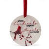 When Cardinals Appear Angels are Near - Christmas Ornament with