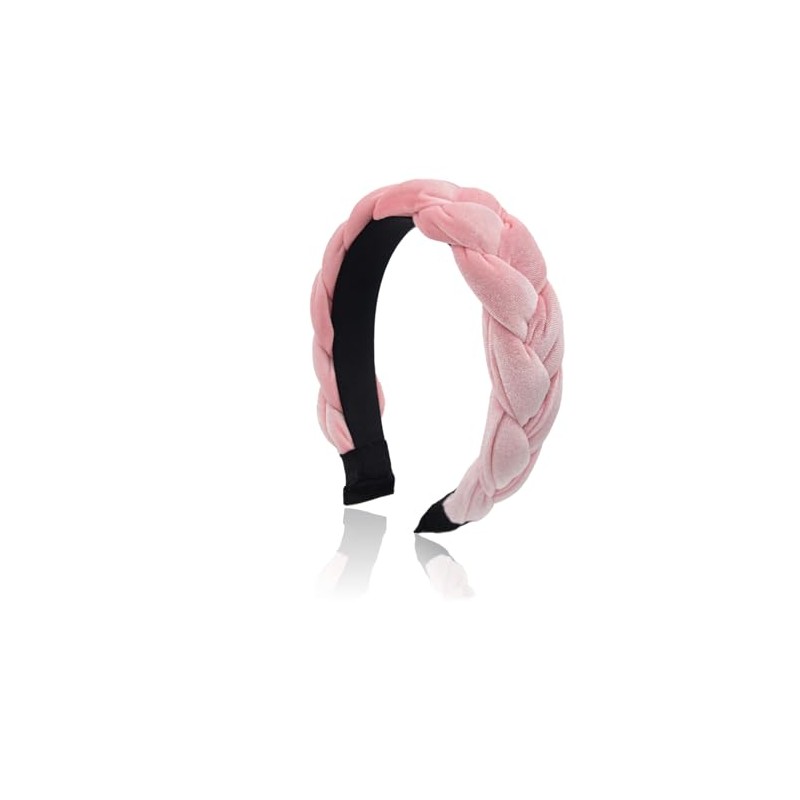 Dresyu Braided Headbands Velvet Headband for Women Soft Twisted Hair