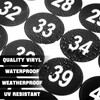 10 Sheets Consecutive Number Stickers - Vinyl, Self-Adhesive, Waterproof, Indoor/Outdoor