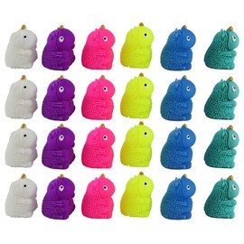 Curious Minds Busy Bags 24 Mini Puffer Unicorns - Small Novelty Toy - Party Favors - Cute Tiny Fidget Toys - Adorable Bulk 2 Dozen