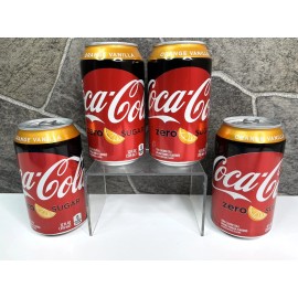 Coca-Cola Coca Cola Coke Zero “ORANGE VANILLA” 4 Cans Total DISCONTINUED Full