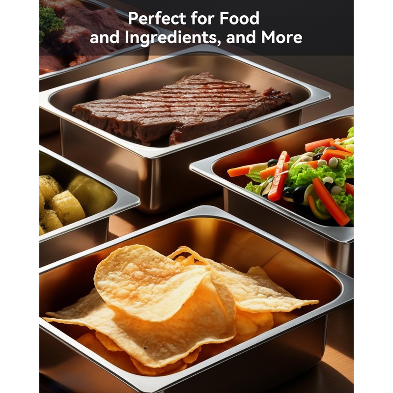 ZeroPone Hotel Pan 4" Deep Steam Table Pan 1/1 Size