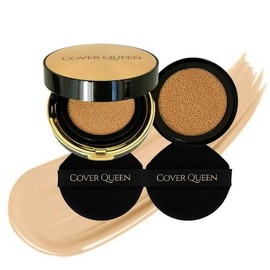 Cover Queen 커버퀸 결점커버 쿠션 파운데이션 본품1+리필134279859 Cover Queen Flawless Cover Cushion Foundation Main Product 1 + Refill