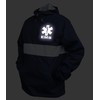 EMS Zipped Pocket Anorak in Navy with White/Reflective Decoration.
