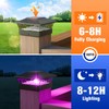 APONUO 4x4 Solar Post Cap Lights with 8 RGB Solid