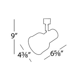 WAC Lighting, TK-703 Line Voltage Track Head in White for H Track