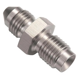 3AN Male to 3AN 3/8-24 Male Inverted Flare Stainless Steel Brake Adapter Fitting Connector