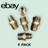 Acugauge® 5x Backflow Quick Test Cock Adapters Brass 1/4" in.