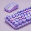 Mini Wireless Keyboard and Mouse Set, Classic Round Keycap, Soundless