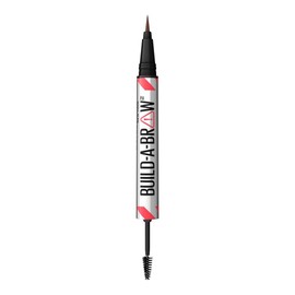 Maybelline Build A Brow Pluma de cejas y gel sellador 2 en 1 Build A Brow Tono medium brown, trazos delgados que rellenan con precisión y pinta con naturalidad, cejas más pobladas, reales y naturales