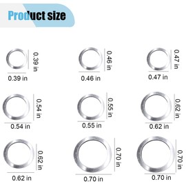 570PCS Automotive Oil Crush Washers, Aluminum Oil Drain Plug Gaskets, 18 Sizes Flat Washers Assortment Set, M6 M8 M10 M12 M14 M16 M18 M20 M22 M24