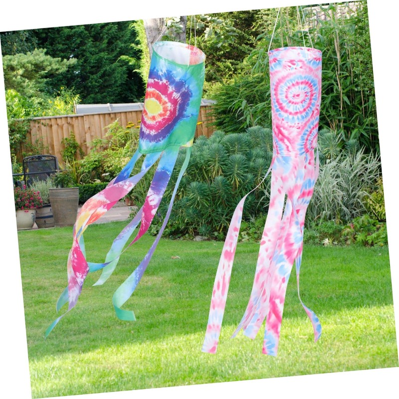 Yardwe Pack of 4 Colourful Wind Socks for Garden and