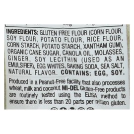 UD_Midel Soft Ginger Snaps Wafers 8 oz Case of 8 Crispy Texture with Cream Egg Milk Flavors Certified QS Packaged in Carton Bag