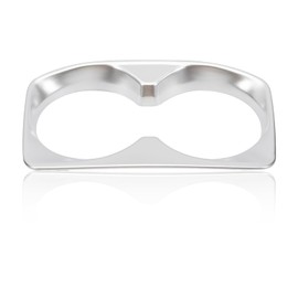Konuooer Interior Decorative Edge Car Interior Porte-gobelets (Silver) for Matte ABS Cup Holder for 3008 GT / 5008 2017-2022