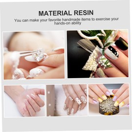Vaguelly Delicate Resin Nail Decors Color Mermaid Pearl Nail Art Accessories for DIY Manicure Three Dimensional Charms for Parties and Special Occasions