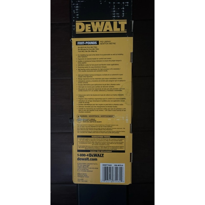 DEWALT DWMT75462 1/2” Micro-Adjusting Torque Wrench