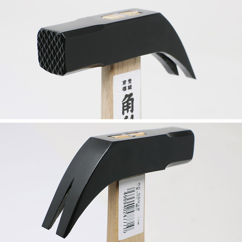 KAKURI Japanese Claw Hammer Milled Face Wood Handle 14 oz,