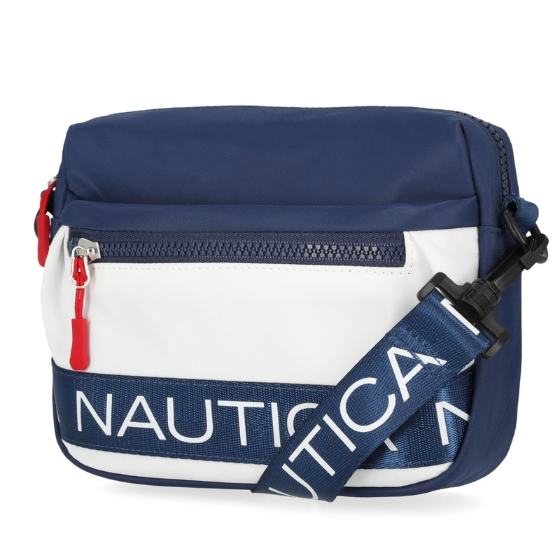 Nautica Womens Nylon Bean Bag Crossbody/Belt Bag With Adjustable Shoulder