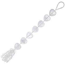 KYEYGWO Rock Crystal Heart Hanging Ornament with Tumbled Stone, Love Heart Hanging Feng Shui Hanging Decoration, Healing Stone, Heart-Shaped Ornament Decoration for Home, Wall, Window, Car