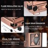 Tesonway Cigar Torch Lighter, 4 Jet Flame Cigar Lighter with
