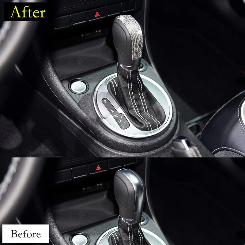 Steering Wheel Emblem Bling Crystal Cycle Decoration for Beetle Golf