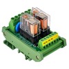 AC/DC 24V Coil 2-SPDT Pluggable Power Relay Module, 16A 250VAC/30VDC