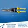 S&R Tin Snips Aviation 300mm, Extra Long, Straight Cut, Made