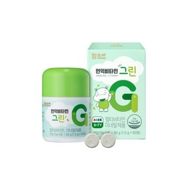 J&M Hamsoa Immune Vitamin Green 1500mg x 60 tablets 1 unit / 함소아 면역비타민 그린 1500mg x 60정 1개