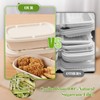 [100% Eco-Friendly] 34 oz Disposable Food Containers with Lids –