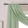 DONREN 144 Inches Long Window Scarf for Party - Luxury