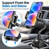 Car Cup Holder Phone Mount – Adjustable Base, Flexible Gooseneck