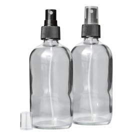 DMSOSTORE Glass Spray Bottle Set, 8 oz, BPA-Free Fine Mist Sprayer, 2-Pack