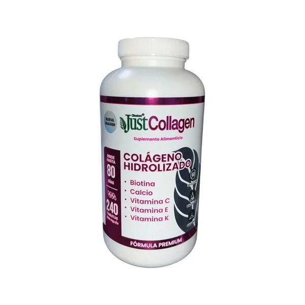 Justcollagen Colágeno Hidrolizado 240tabs 1150mg C/u Sabor Sin Sabor