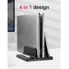 Saklifuo Vertical Laptop Stand 4 in 1 Adjustable Space-Saving Desktop