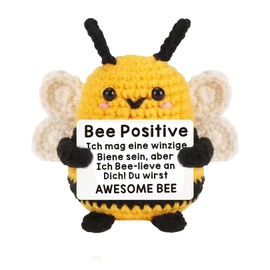 Positive Kartoffel,Biene Kuscheltier Glücksbringer Prüfung Pocket Hug Bienen Geschenke Deko Bee Du Schaffst Das Geschenk Plüschtier,für Abschiedsgeschenk Lehrerin Grundschule Frau Freunde Kollegin