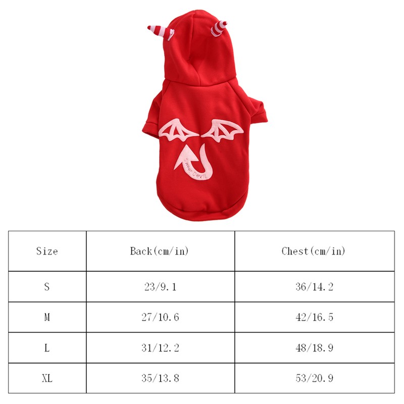 Pet Cloth Costume with Luminous Evil Person Pattern Hallowmas Clothing