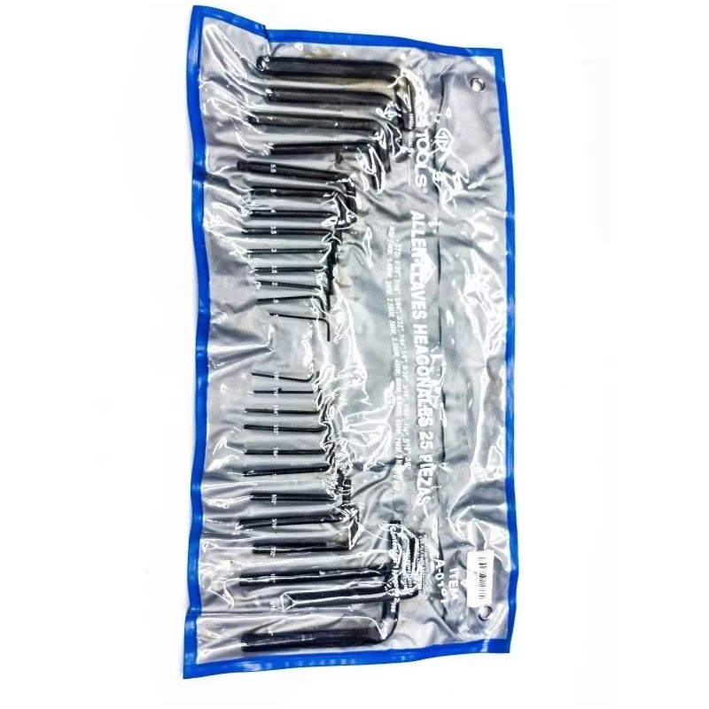 Agg Tools Set Llaves Allen Hexagonal 25 Pz Milimetricas Estandar