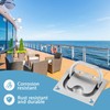 CLIO Stainless Steel Hatch Pull Flush Lift Solid Boat Ring