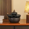 Tabletop Ceramic Fountain Water Feature Home Kitchen Office Decoration Modern