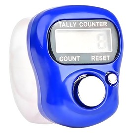 5 Digit LED Digital Row Counter, Handheld Tally Counter with Ring Electronic Click Counter for Golf and Lap Counting
