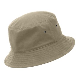 Utmost Bucket Hat 100% Cotton & Denim Lightweight Packable Outdoor Summer Beach Fishing Sun Hat(L/XL, 1pc Khaki)