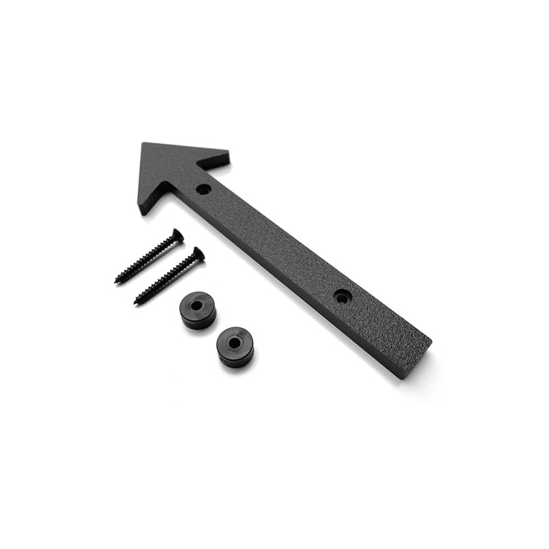 GoHomeNumbers Plastic Arrow Sign, 6 inches long with hardware included,
