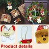 GRANDEAL Christmas Ornaments 8 Pcs Plush Christmas Tree Decorations Santa