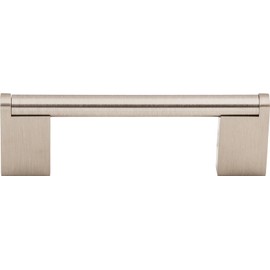 Top Knobs M1041 Bar Pulls Collection 3-3/4" Princetonian Steel Bar Pull, Brushed Satin Nickel