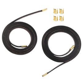 Black 2GT-6mm Timing Belt - 3D Printer Accessories X Axis + Y Axis Replacement Synchronous Belt Kit for Creality Ender 3 V2，3D Printer Parts and Accessories