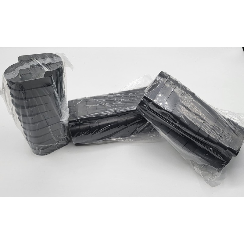 1/2" x 1-1/2" x 2" Black - Plastic Horseshoe Shims