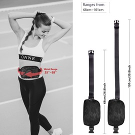 Crossbody Fanny Packs for Girls Boys Kids Age 10-12 Yoga Slim Women, Fanny Pack with Adjustable Strap Mini Belt Bag Fashion Waist Pack Fits Running Jogging Work Out Travel Camo Black M101