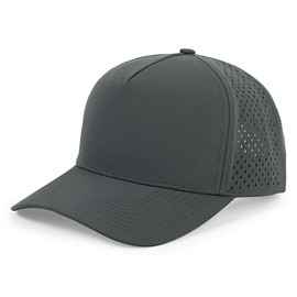 HH HOFNEN Quick Dry Baseball Cap Mesh Snapback Hat Sun and Rain Protection Golf Ball Cap for Men Women Dark Gray